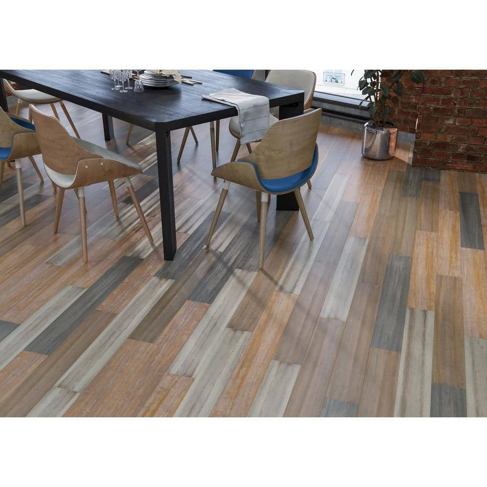 Lifeproof Alonsa 7 mm T x 5.12 in. W x 36.22 in. L Waterproof Engineered Click Bamboo Flooring (15.45 sq. ft./case) 4 Lifeproof Alonsa 7 mm T x 5.12 in. W x 36.22 in. L Waterproof Engineered Click Bamboo Flooring (15.45 sq. ft./case) - Image 4