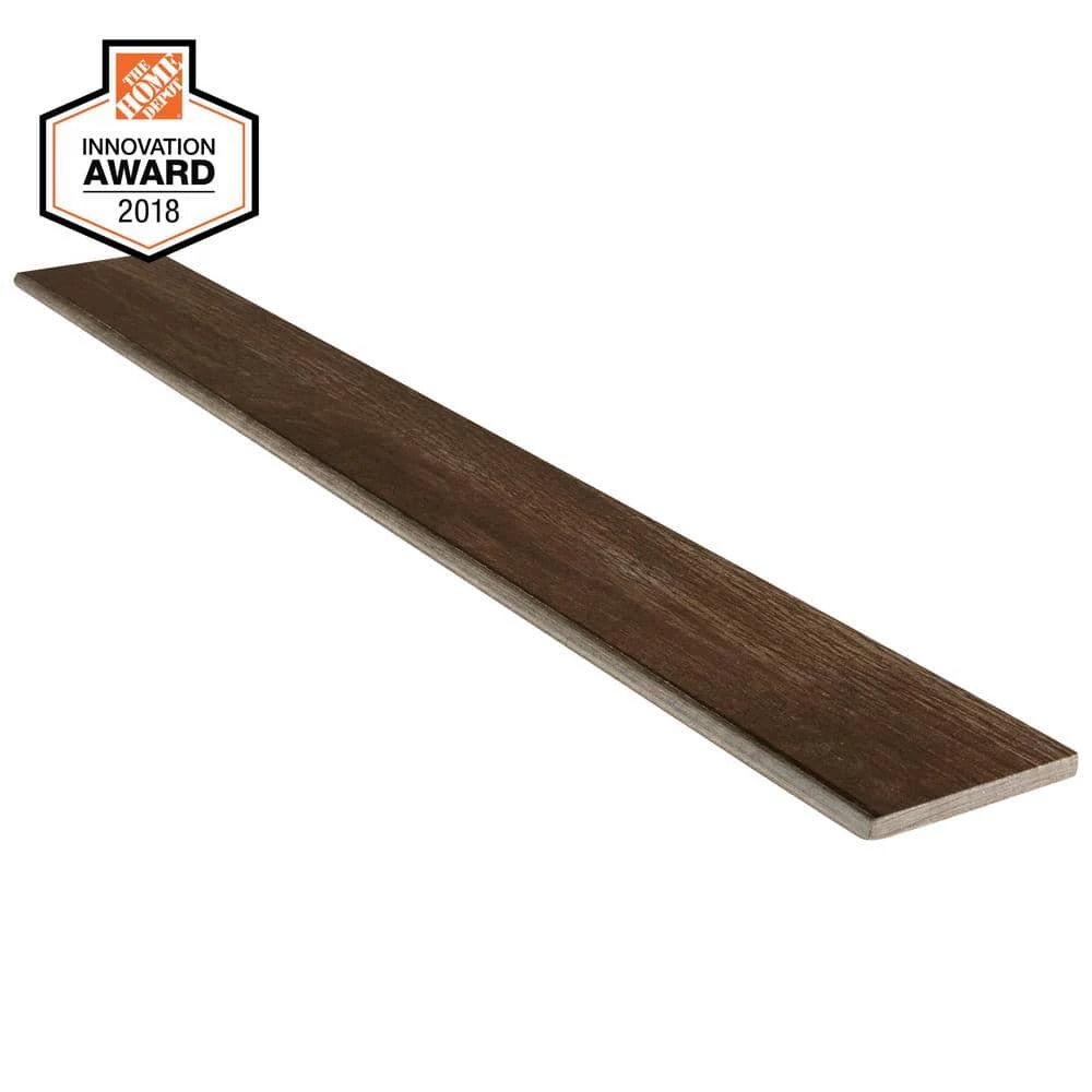 Lifeproof Autumn Wood 3 in. x 24 in. Glazed Porcelain Bullnose Floor and Wall Tile (0.48 sq. ft. / piece) 3 Lifeproof Autumn Wood 3 in. x 24 in. Glazed Porcelain Bullnose Floor and Wall Tile (0.48 sq. ft. / piece) - Image 3