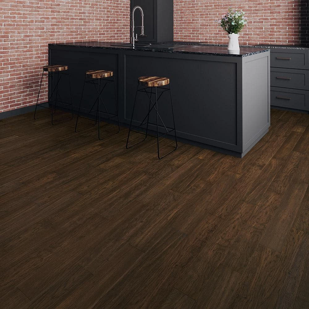 Lifeproof Black Elk Peak Hickory 6.5 in. W x Varying Length Engineered Click Waterproof Hardwood Flooring(21.80 sq.ft./case) 2 Lifeproof Black Elk Peak Hickory 6.5 in. W x Varying Length Engineered Click Waterproof Hardwood Flooring(21.80 sq.ft./case) - Image 2