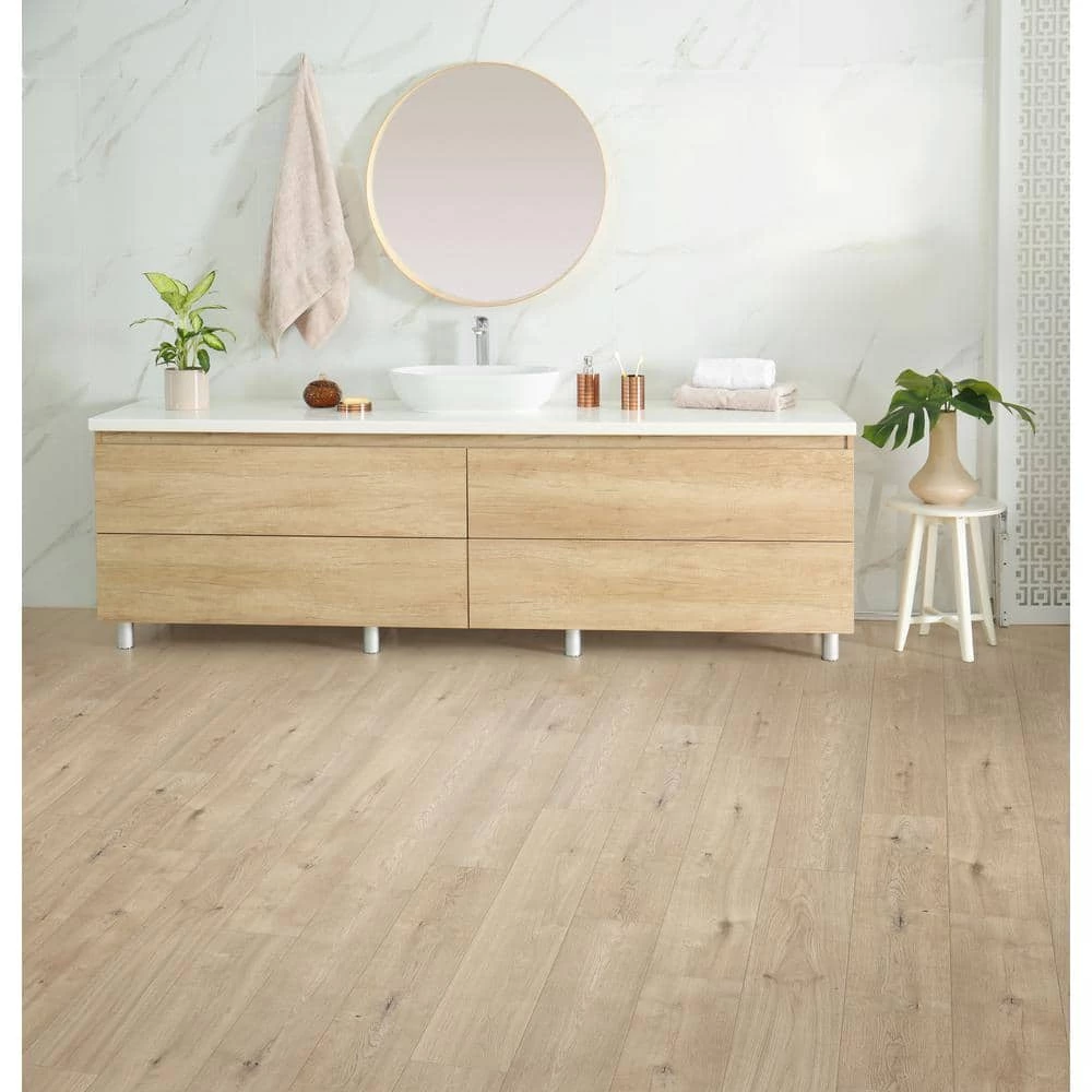 Lifeproof Corinth Oak 14 mm T x 7.56 in. W Waterproof Laminate Wood Flooring (13.29 sq. ft./case) 2 Lifeproof Corinth Oak 14 mm T x 7.56 in. W Waterproof Laminate Wood Flooring (13.29 sq. ft./case) - Image 2