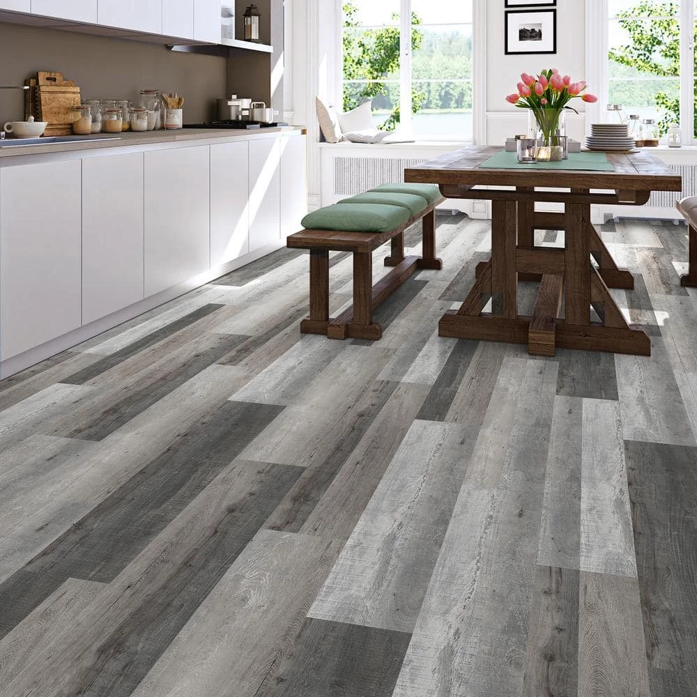 Lifeproof Multi-Width Distressed Wood Click Lock Luxury Vinyl Plank Flooring (19.53 sq. ft./case) 7 Lifeproof Multi-Width Distressed Wood Click Lock Luxury Vinyl Plank Flooring (19.53 sq. ft./case) - Image 7