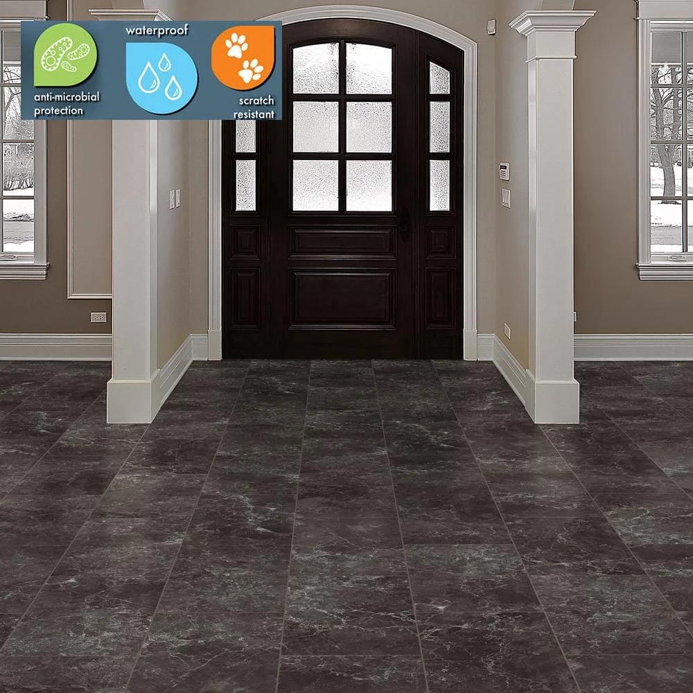 Lifeproof 12 in. W Dragon Glass Limestone Click Lock Luxury Vinyl Tile Flooring (23.82 sq. ft./case) 2 Lifeproof 12 in. W Dragon Glass Limestone Click Lock Luxury Vinyl Tile Flooring (23.82 sq. ft./case) - Image 2