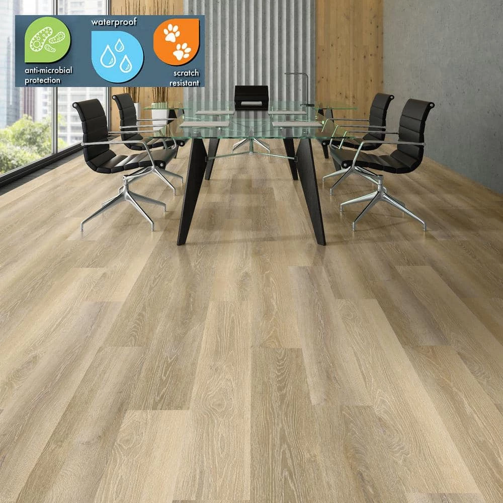 Lifeproof 8.7 in. W Shea Oak Click Lock High Traffic Luxury Vinyl Plank Flooring (20.06 sq. ft./case) 2 Lifeproof 8.7 in. W Shea Oak Click Lock High Traffic Luxury Vinyl Plank Flooring (20.06 sq. ft./case) - Image 2