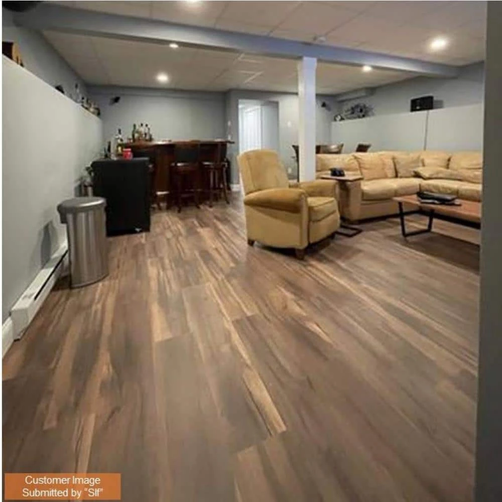 Lifeproof 8.7 in. W Frogtown Valley Walnut Click Lock Luxury Vinyl Plank Flooring (20.06 sq. ft./case) 9 Lifeproof 8.7 in. W Frogtown Valley Walnut Click Lock Luxury Vinyl Plank Flooring (20.06 sq. ft./case) - Image 9