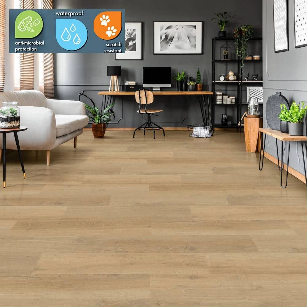 Lifeproof 8.7 in. W Hudspeth Maple Click Lock Luxury Vinyl Plank Flooring (21.45 sq. ft./case) 2 Lifeproof 8.7 in. W Hudspeth Maple Click Lock Luxury Vinyl Plank Flooring (21.45 sq. ft./case) - Image 2