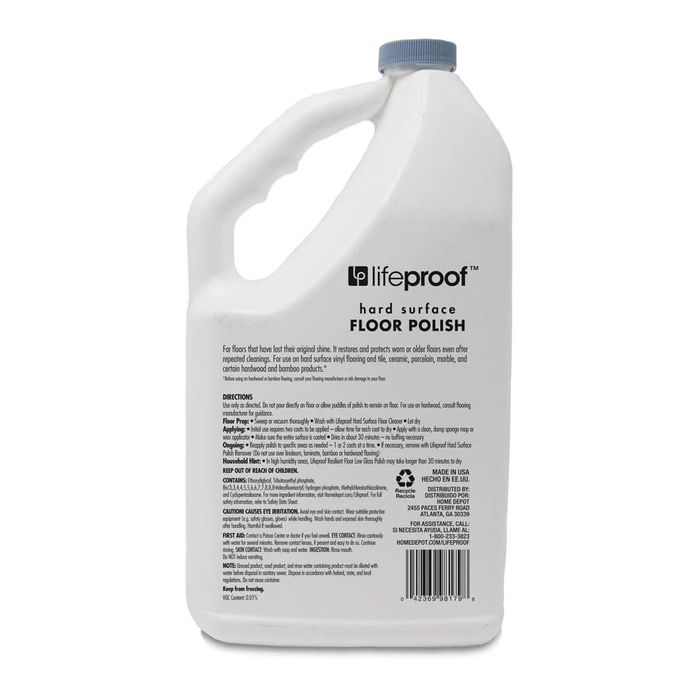 Lifeproof 64 oz. Resilient Floor Low Gloss Polish 2 Lifeproof 64 oz. Resilient Floor Low Gloss Polish - Image 2