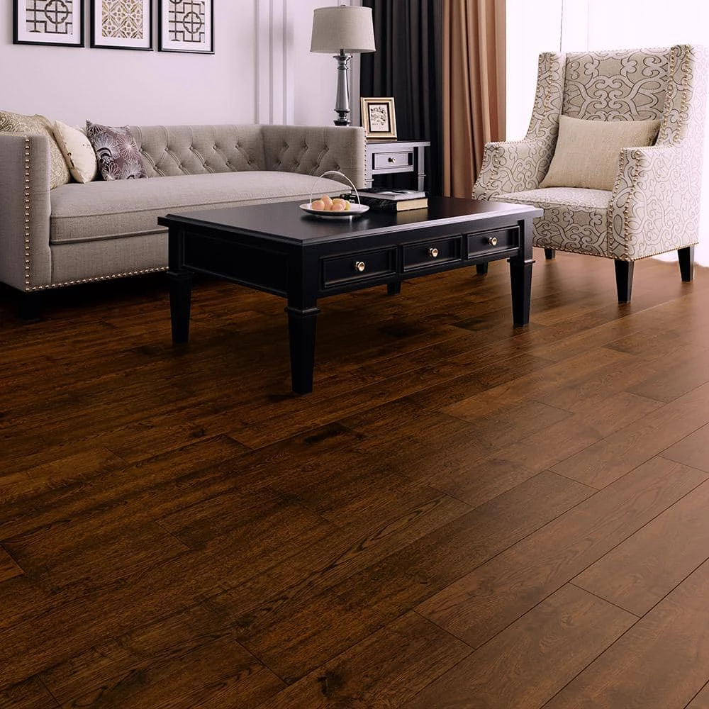 Lifeproof Mount Shuksan Oak 7 mm T x 6.5 in. W x Varying Length Engineered Click Waterproof Hardwood Flooring (21.80 sq. ft./case) 2 Lifeproof Mount Shuksan Oak 7 mm T x 6.5 in. W x Varying Length Engineered Click Waterproof Hardwood Flooring (21.80 sq. ft./case) - Image 2