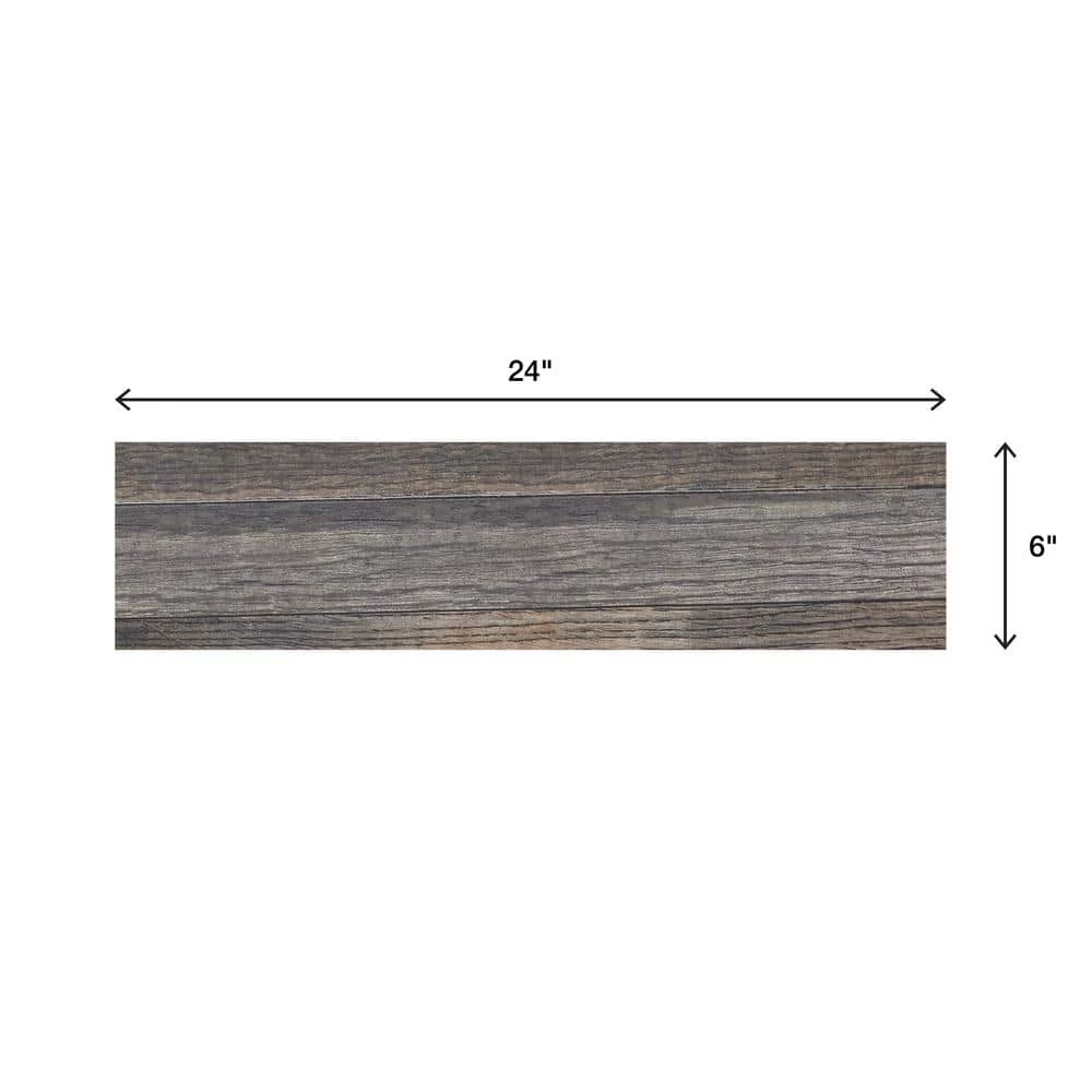 Lifeproof Pewter Wood 6 in. x 24 in. Glazed Porcelain Floor and Wall Tile (14.55 sq. ft. / case) 5 Lifeproof Pewter Wood 6 in. x 24 in. Glazed Porcelain Floor and Wall Tile (14.55 sq. ft. / case) - Image 5