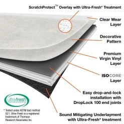 Lifeproof 12 in. W Salt Throne Marble Click Lock Luxury Vinyl Tile Flooring (23.82 sq. ft./case) -Lifeproof Sales Store salt throne marble lifeproof vinyl tile i897232l 4f 1000