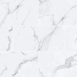 Lifeproof 12 in. W Salt Throne Marble Click Lock Luxury Vinyl Tile Flooring (23.82 sq. ft./case)