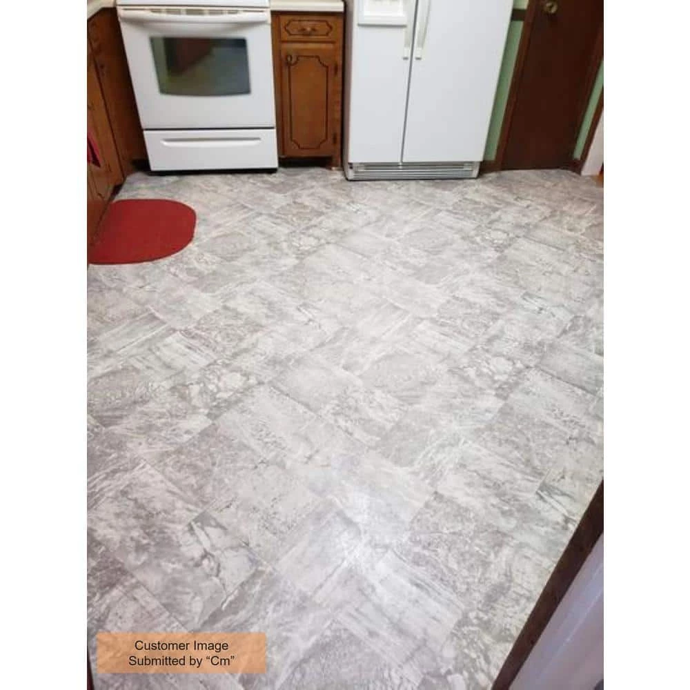 Lifeproof Smoked Opal Stone Residential/Light Commercial Vinyl Sheet Flooring 12ft. Wide x Cut to Length 3 Lifeproof Smoked Opal Stone Residential/Light Commercial Vinyl Sheet Flooring 12ft. Wide x Cut to Length - Image 3
