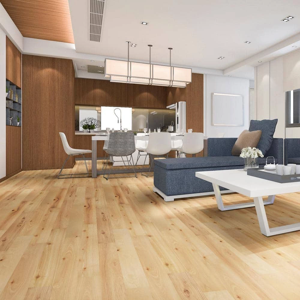 Lifeproof Teton Hickory 7 mm T x 6.5 in. W x Varying Length Engineered Hickory Waterproof Hardwood Flooring (21.67 sq. ft./case) 4 Lifeproof Teton Hickory 7 mm T x 6.5 in. W x Varying Length Engineered Hickory Waterproof Hardwood Flooring (21.67 sq. ft./case) - Image 4