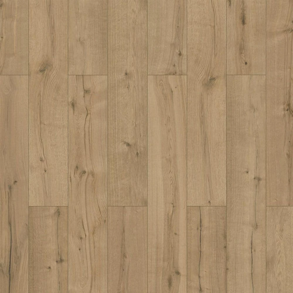 Lifeproof Thistle Creek Oak 14 mm T x 7.56 in. W Waterproof Laminate Wood Flooring (13.29 sq. ft./Case) 1 Lifeproof Thistle Creek Oak 14 mm T x 7.56 in. W Waterproof Laminate Wood Flooring (13.29 sq. ft./Case)