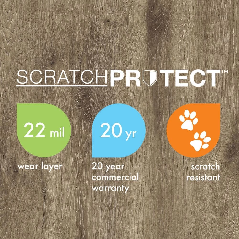 Lifeproof 8.7 in. W Georgia Clay Click Lock High Traffic Luxury Vinyl Plank Flooring (20.06 sq. ft./case) 8 Lifeproof 8.7 in. W Georgia Clay Click Lock High Traffic Luxury Vinyl Plank Flooring (20.06 sq. ft./case) - Image 8