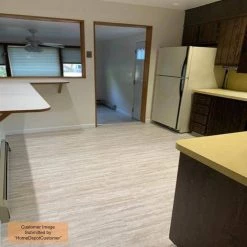 Lifeproof Travertine Plank Stone Residential/Light Commercial Vinyl Sheet Flooring 12ft. Wide x Cut to Length -Lifeproof Sales Store travertine plank stone lifeproof vinyl sheet flooring u6880537c932l14 40 1000